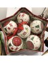 MERRY CHRISTMAS DECOUPAGE BAUBLES SET 6